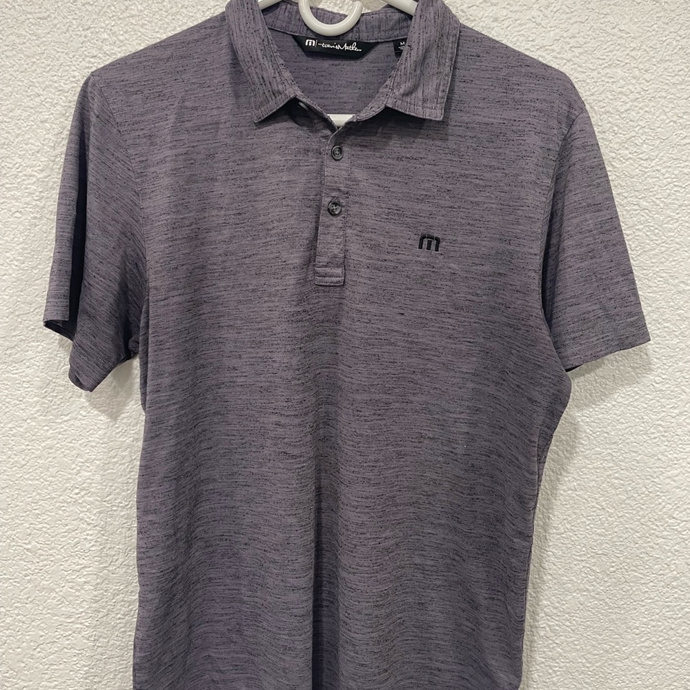 TravisMathew Heathered Polo Shirt - Gray